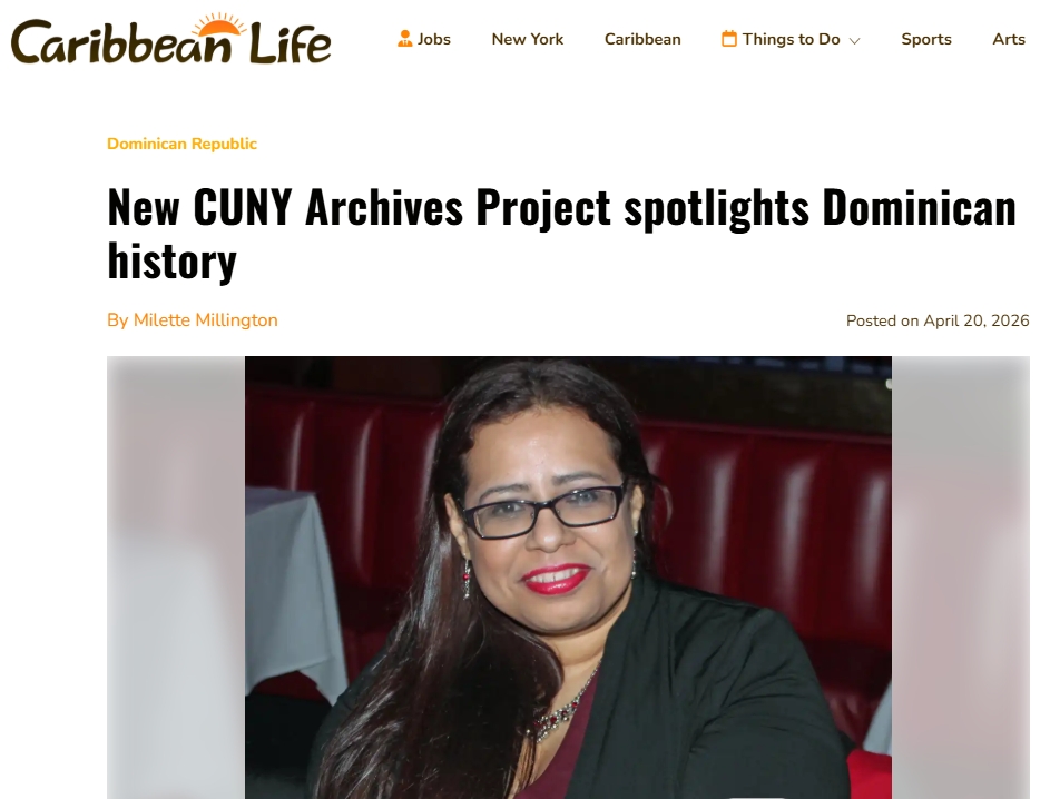 The top of a web article, with the lead image of a woman wearing glasses smiling and looking straight ahead. 