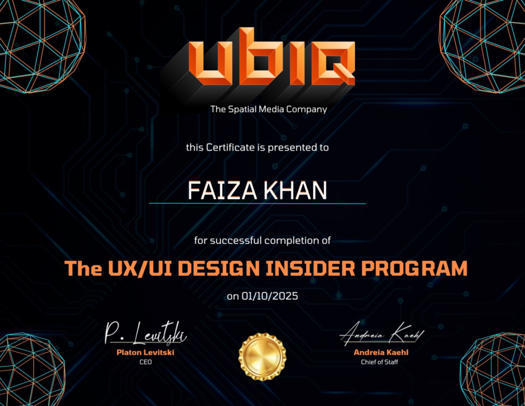 Ubiq certification 