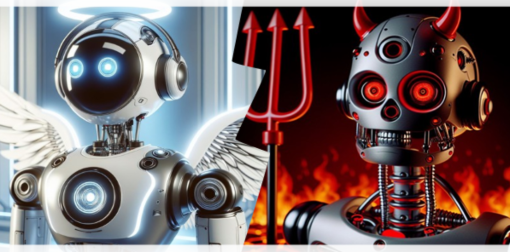 Good robot vs evil robot