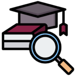 icon representing research