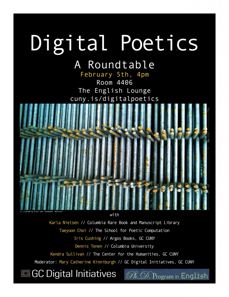 poetics – CUNY Digital Humanities Initiative