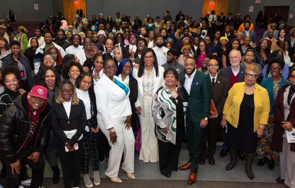 The Daughters of the Legacy Program, presented by the Brooklyn Recovery Corps of Medgar Evers College.
Image captured by Solwazi Afi Olusola at Medgar Evers College's Founders Auditorium.