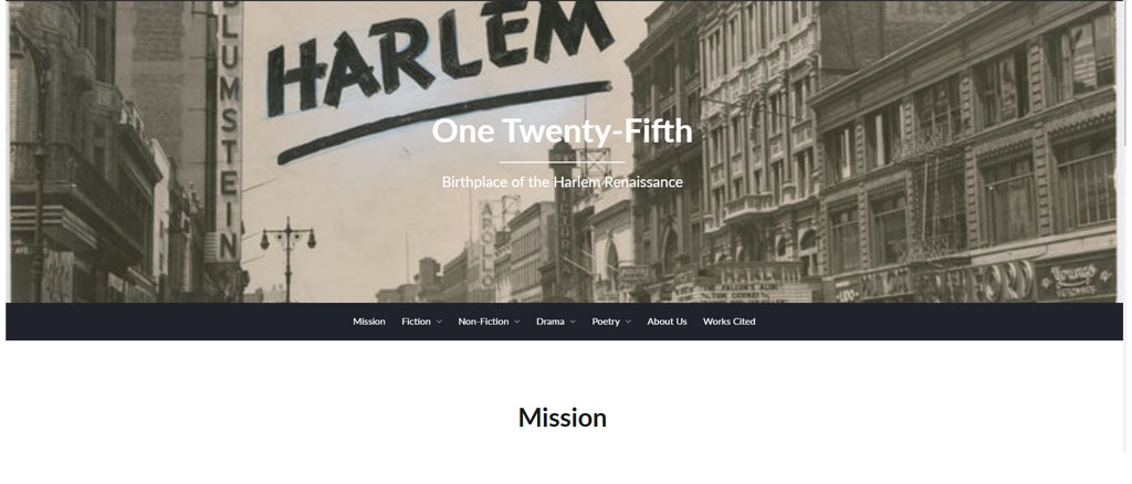 Vintage image of Harlem with words harlem