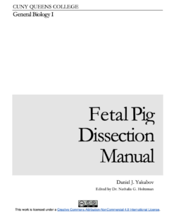 Fetal Pig Dissection Manual cover