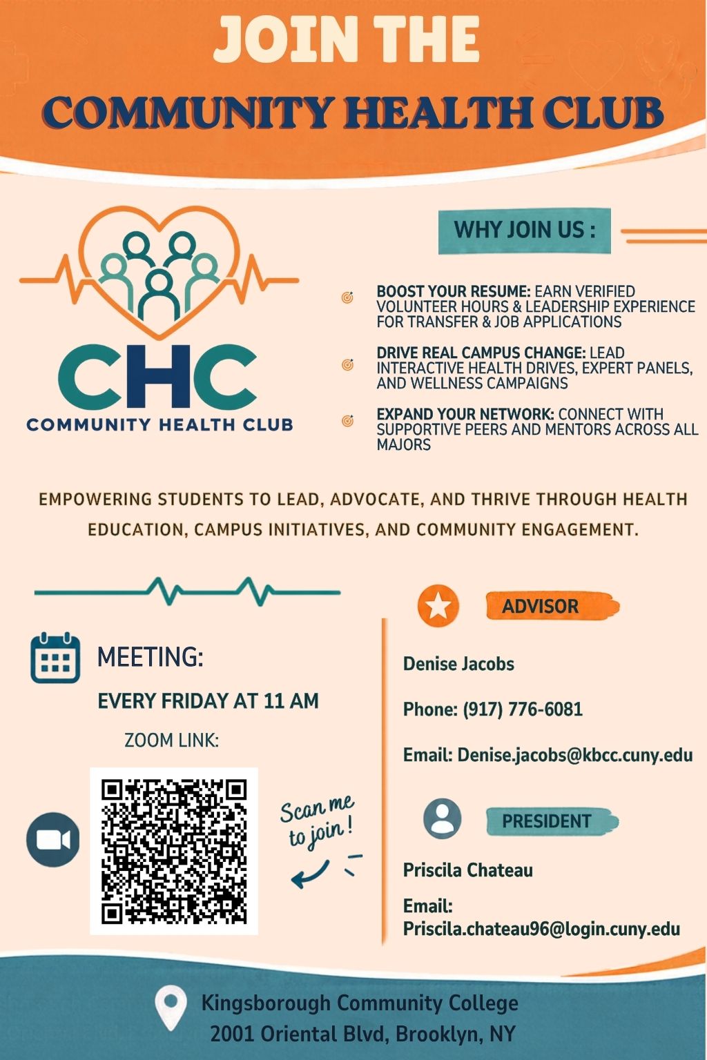 CHC – KCC Biological Sciences Student opportunities bulletin board