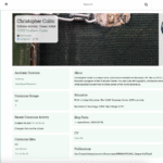Online profile with information about Christopher Colon