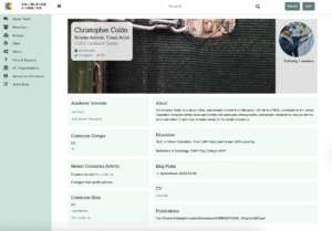 Online profile with information about Christopher Colon
