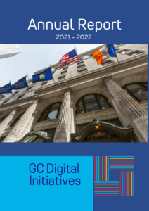 Cover. 2021-2022 Annual Report. GC Digital Iniatives.