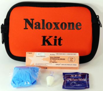 Naloxone or Narcan first aid kit