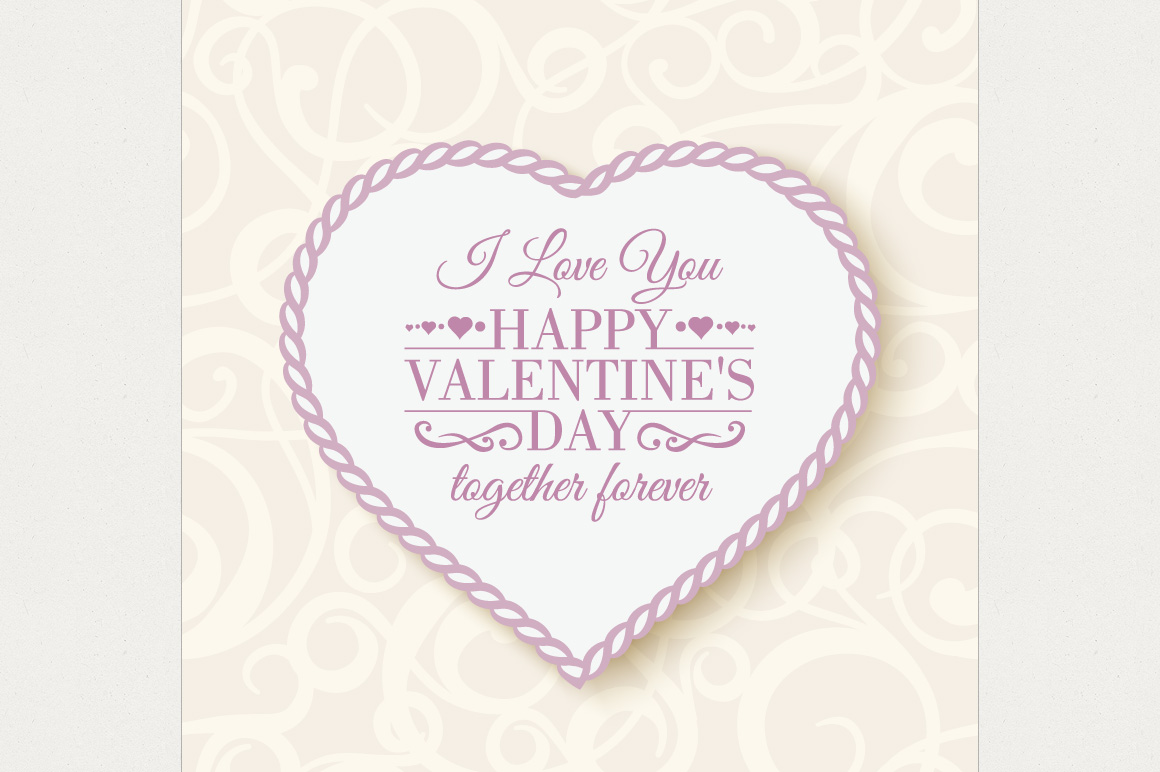 Happy Valentine's Day - card ~ Graphics on Creative Market