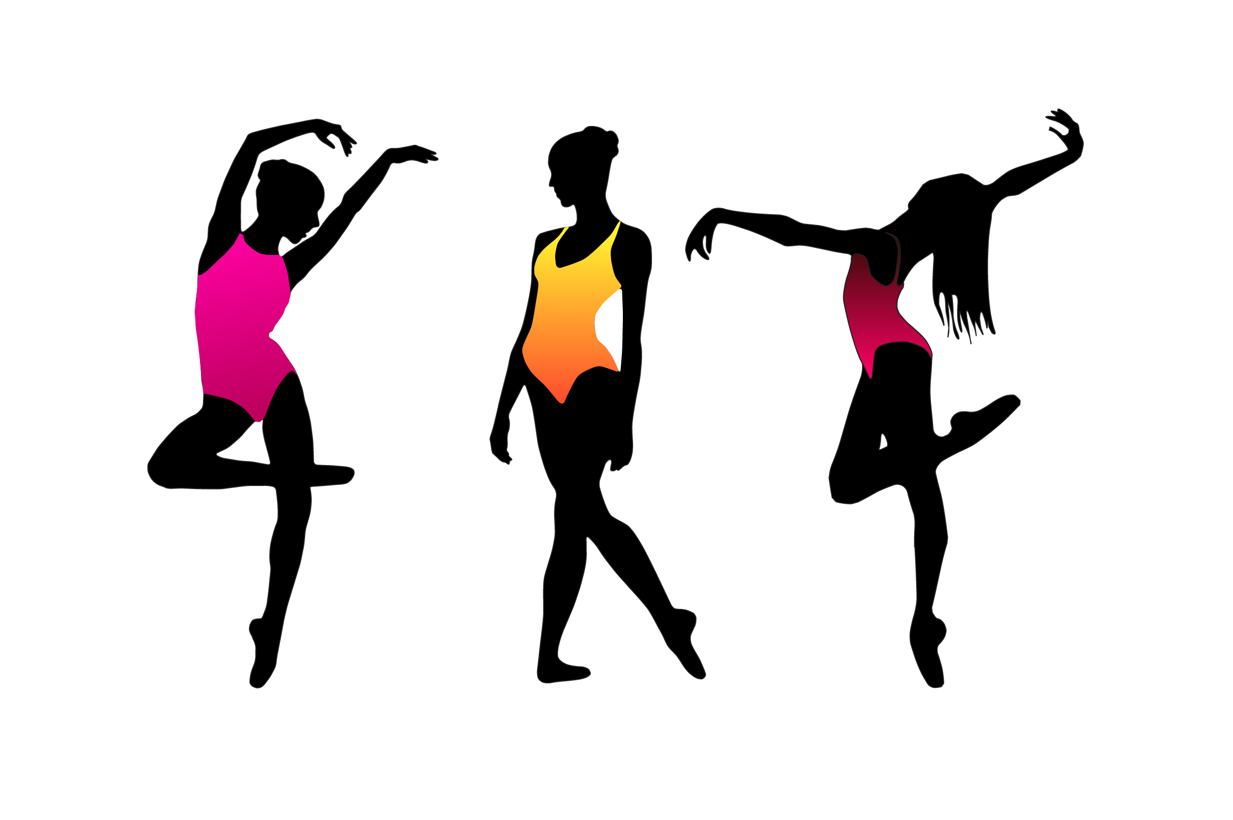 16 Set Dance girls ballet vector ~ Objects on Creative Market