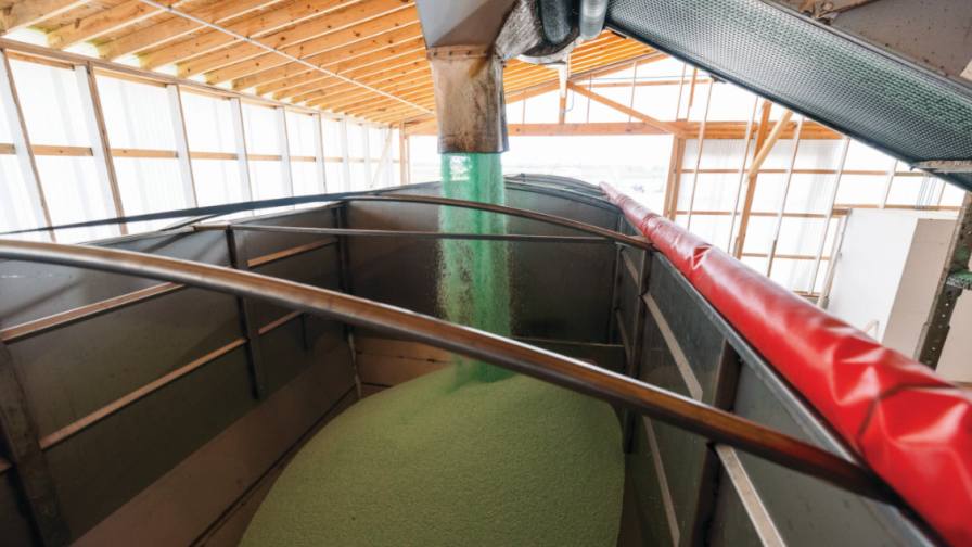 With two active ingredients working in tandem, ANVOL extends the protection of your nitrogen investment so more of the applied nitrogen is available for crop uptake and provides a longer duration of protection from nitrogen loss through volatilization. Photo: KAS
