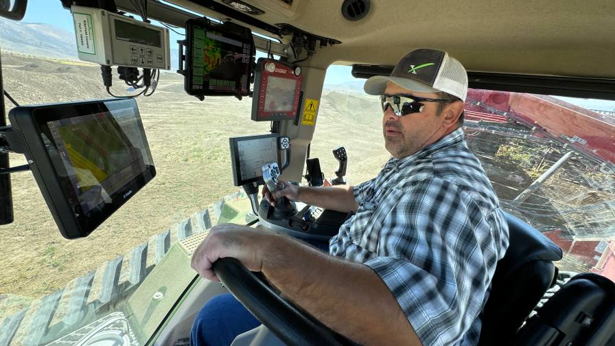 Blake Matthews on the family farm in Oakley, ID.
