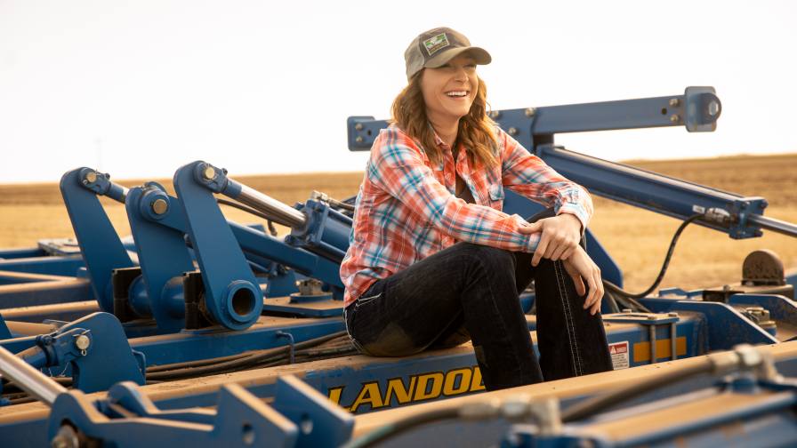 Lindsey Ross at her family farm in Potter, NE. Ross was the 2024 winner of the CropLife Ag Tech Awards of Excellence in the Precision Crop Adviser / Entrepreneur category. Photos: Rachel Collins Photography