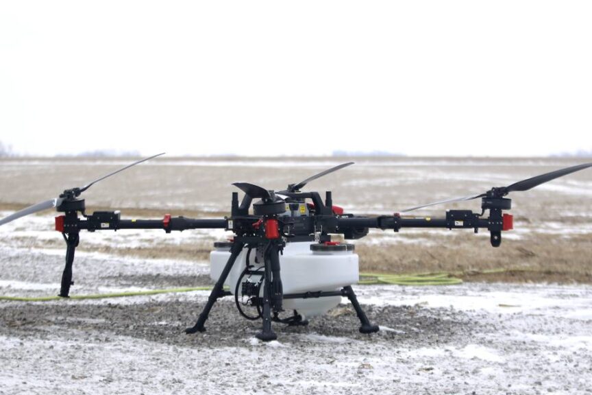 DJI and XAG Spray Drones
