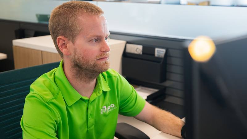 Derrick Rygg, RDO Equipment Co.’s machine health manager.