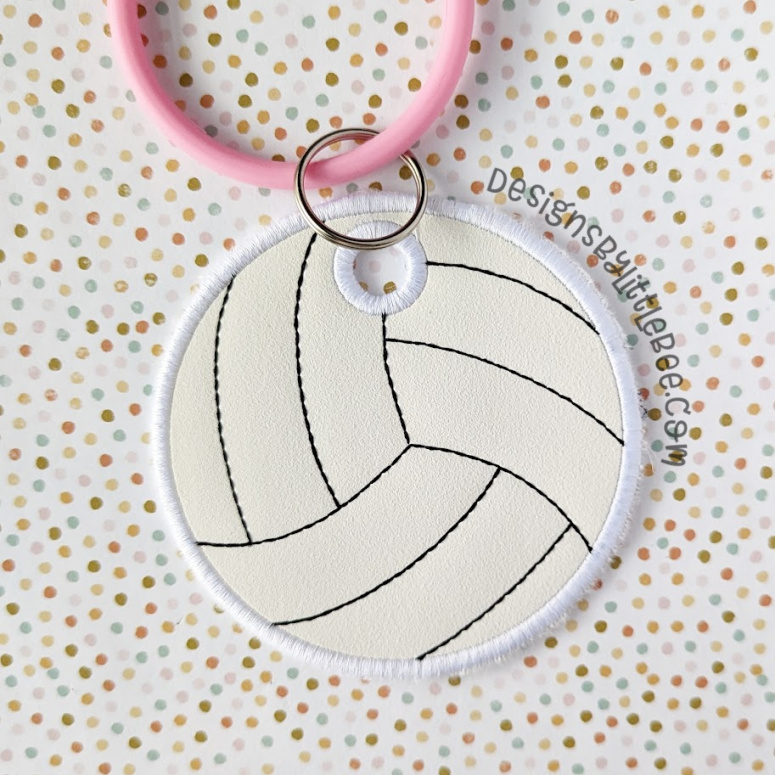 Volleyball Bag Tag - Designs by Little Bee