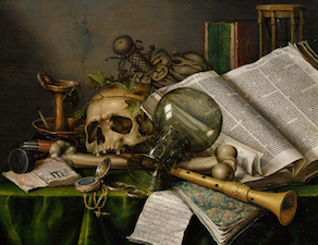 Edwaert_Collier_-_Vanitas_-_Still_Life_with_Books_and_Manuscripts_and_a_Skull_-_Google_Art_Project