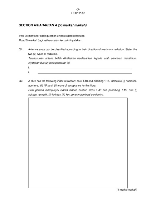 Contoh Soalan Final Exam Engineering Mathematics 2 