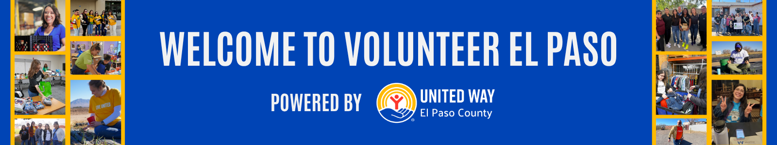 Volunteer El Paso Desktop Site Banner