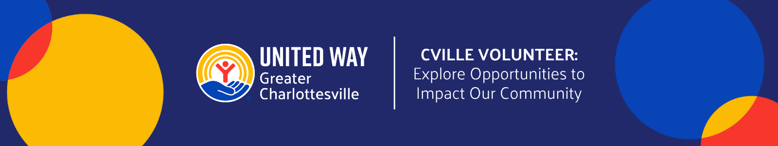 United Way of Greater Charlottesville Desktop Site Banner