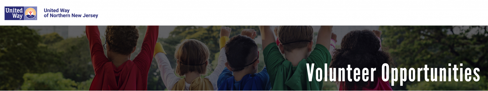 Volunteer Opportunities at United Way of Northern New Jersey Desktop Site Banner