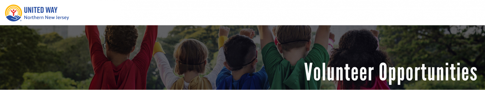 Volunteer Opportunities at United Way of Northern New Jersey Desktop Site Banner