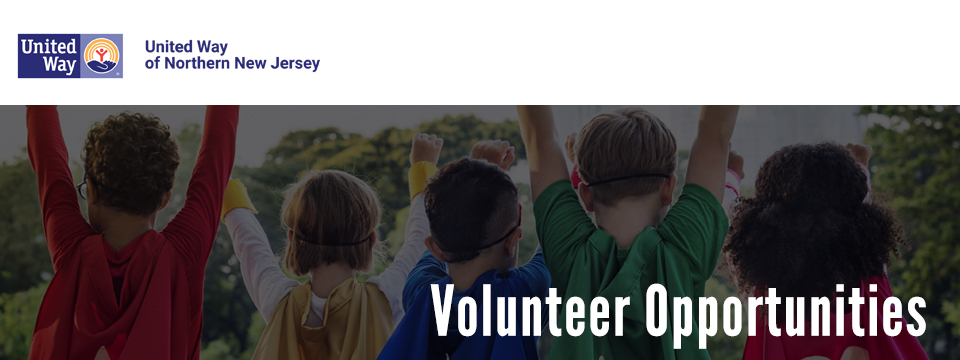 Volunteer Opportunities at United Way of Northern New Jersey Mobile Site Banner