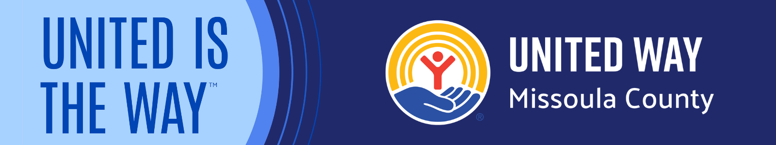 United Way logo over a picture of a downed tree, with 