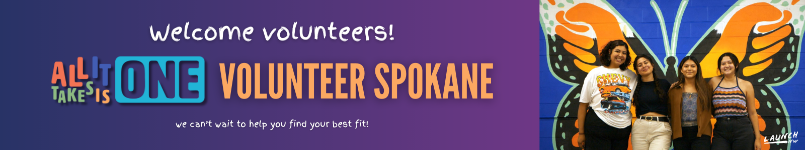 Volunteer Spokane Desktop Site Banner