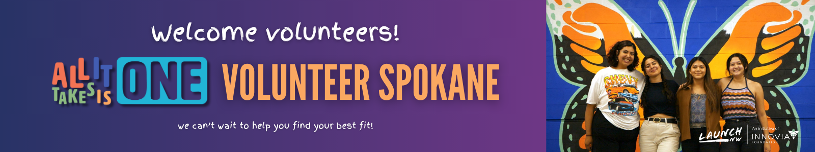 Volunteer Spokane Desktop Site Banner