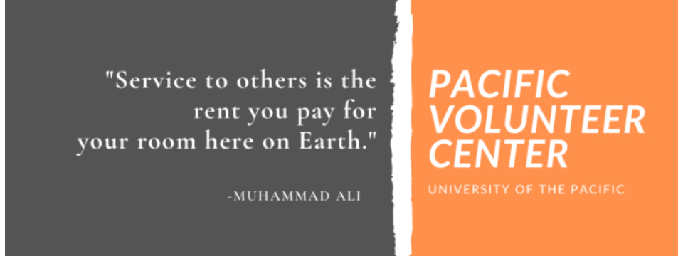 University of the Pacific Volunteer Center Mobile Site Banner
