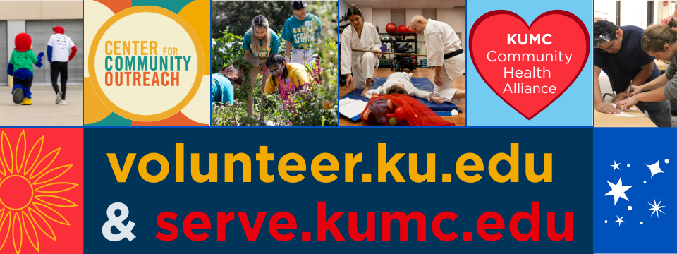Volunteer at KU  - The University of Kansas Mobile Site Banner