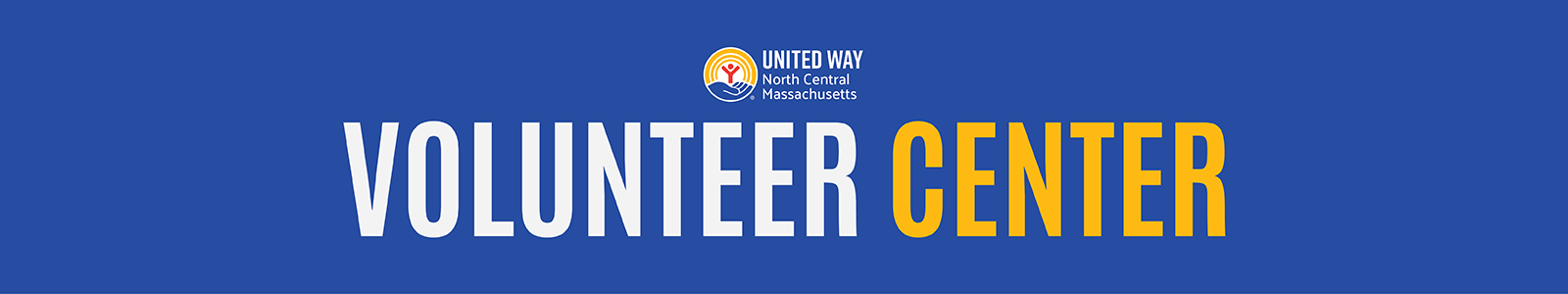 United Way of North Central Massachusetts Volunteer Center Desktop Site Banner