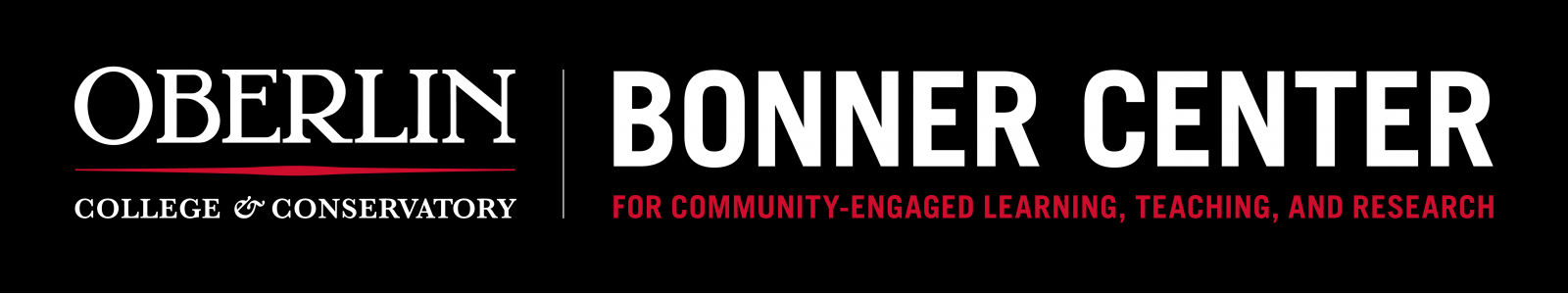 Oberlin College Bonner Center Desktop Site Banner