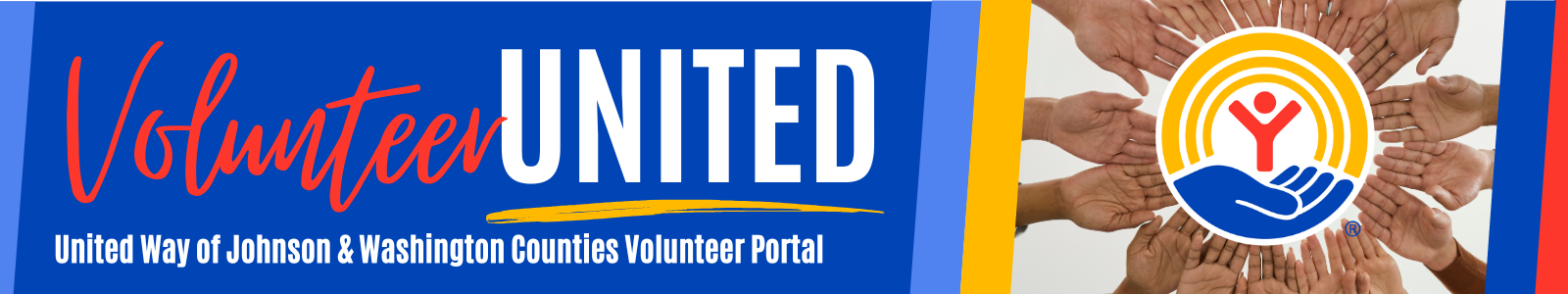 Volunteer United - United Way of Johnson and Washington Counties Volunteer Portal Banner