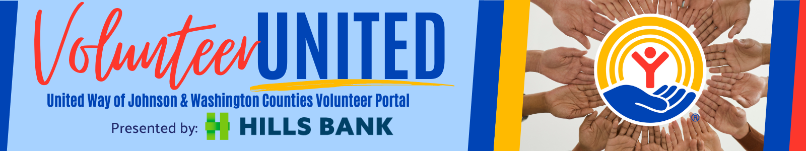 Volunteer United - United Way of Johnson and Washington Counties Volunteer Portal Banner