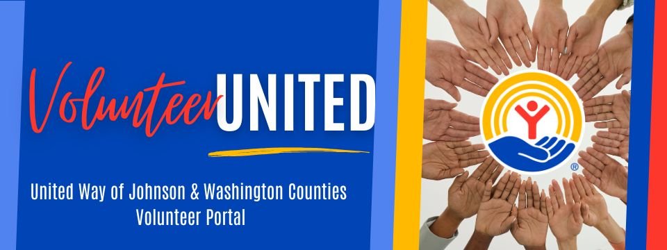 Volunteer United - United Way of Johnson and Washington Counties Volunteer Portal Banner