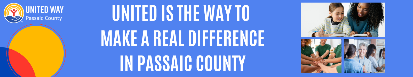 United Way of Passaic County Desktop Site Banner
