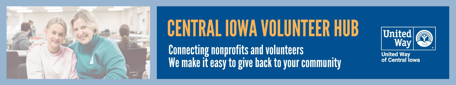 United Way of Central Iowa Desktop Site Banner