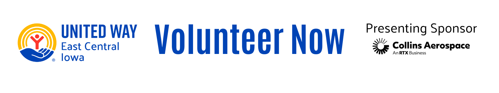 United Way of East Central Iowa Volunteer Now presenting sponsor Collins Aerospace