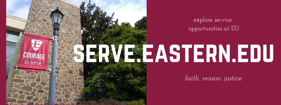 Eastern University - Service Learning Portal Mobile Site Banner