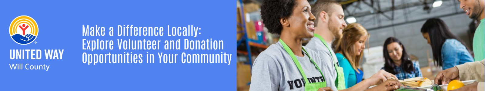 United Way of Will County Desktop Site Banner