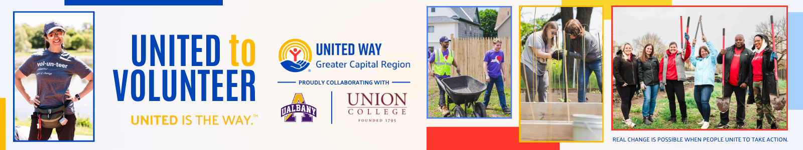 United Way of the Greater Capital Region Desktop Site Banner