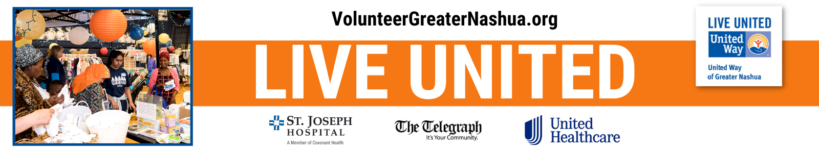 Volunteer Greater Nashua Desktop Site Banner