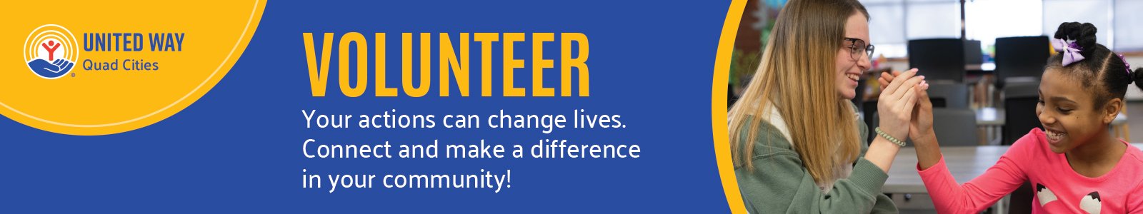 United Way Quad Cities Desktop Site Banner