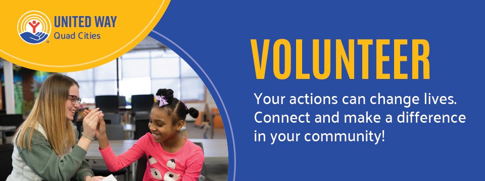 United Way Quad Cities Mobile Site Banner