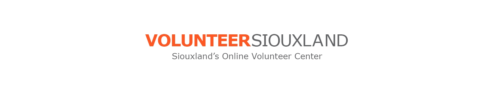 VolunteerSiouxland Desktop Site Banner