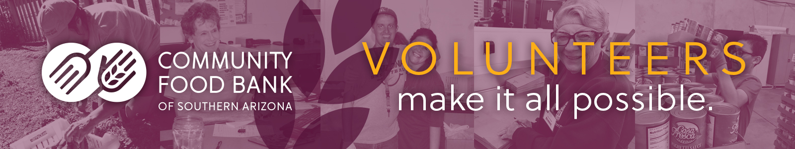 Community Food Bank of Southern Arizona Desktop Site Banner