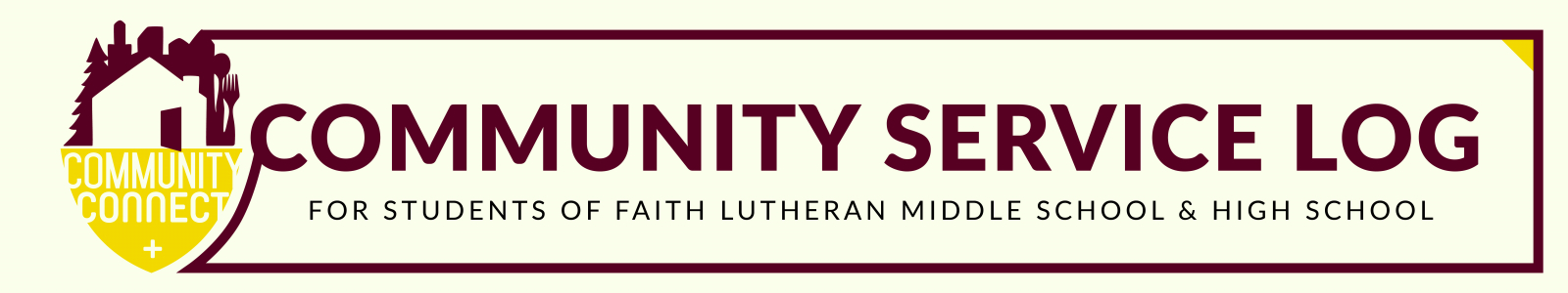 Faith Lutheran Middle/High School Desktop Site Banner